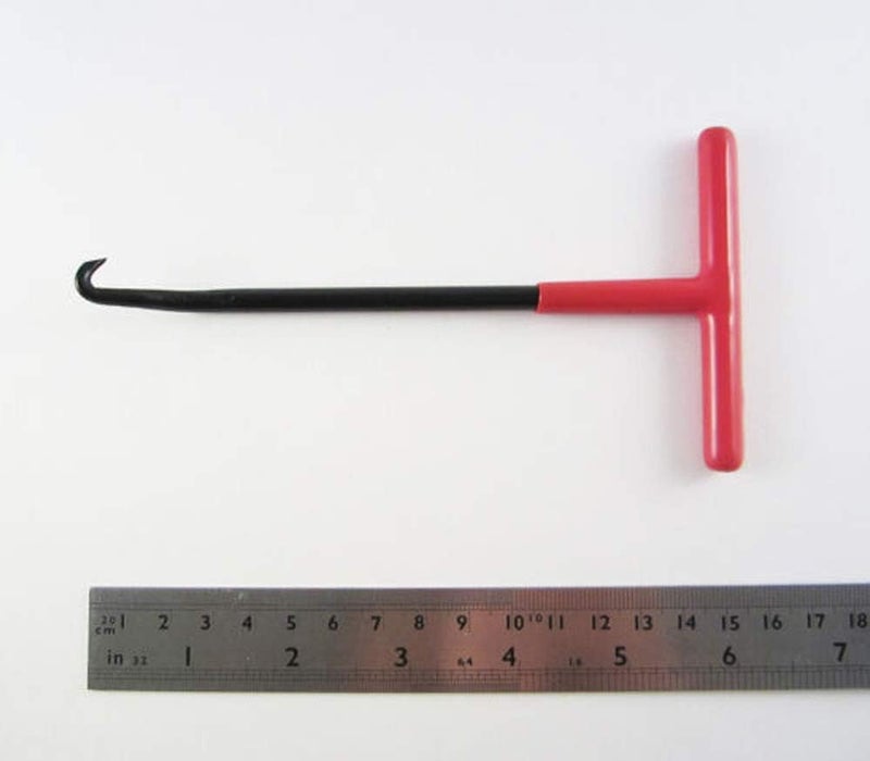 P1TOOLS Exhaust Spring Puller Tool,Motorcycle Exhaust Spring Hook T-Handle Type with Rubber Coating,Exhaust Pipe Spring Installed Puller Hooks for Motorcycle Dirt Bike - Image 3